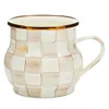 Mackenzie-childs Mocha Check Mug, 10 Oz.