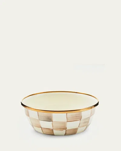 Mackenzie-childs Mocha Check Pinch Bowl In Multi
