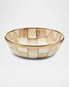 Mackenzie-childs Mocha Check Relish Dish