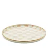 Mackenzie-childs Mocha Check Round Tray