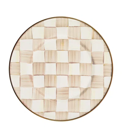 Mackenzie-childs Mocha Check Salad Plate
