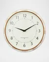 Mackenzie-childs Mocha Check School Clock