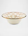 Mackenzie-childs Mocha Check Serving Bowl