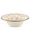 Mackenzie-childs Mocha Check Serving Bowl