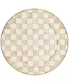Mackenzie-childs Mocha Check Serving Platter In Mocha