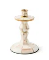 Mackenzie-childs Mocha Check Small Candlestick In Multi