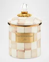 Mackenzie-childs Mocha Check Small Canister