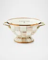 Mackenzie-childs Mocha Check Small Colander