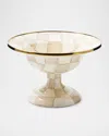 Mackenzie-childs Mocha Check Small Compote Bowl