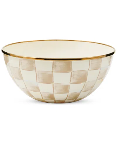Mackenzie-childs Mocha Check Small Everyday Bowl, 40-oz.