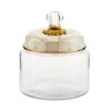 Mackenzie-childs Mocha Check Medium Kitchen Canister
