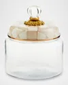 Mackenzie-childs Mocha Check Medium Kitchen Canister