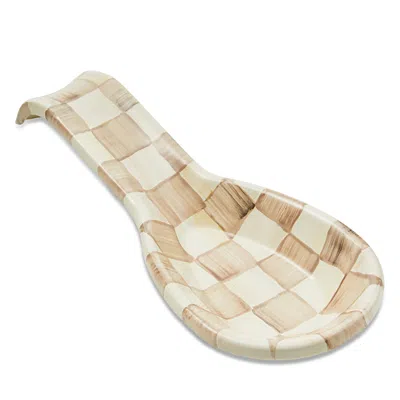 MACKENZIE-CHILDS MACKENZIE-CHILDS MOCHA CHECK SPOON REST