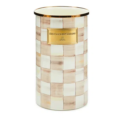 MACKENZIE-CHILDS MACKENZIE-CHILDS MOCHA CHECK UTENSIL HOLDER