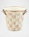 Mackenzie-childs Mocha Check Wine Cooler