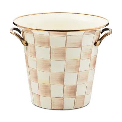Mackenzie-childs Mocha Check Wine Cooler