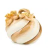 Mackenzie-childs Mocha Swirl Twisted Stem Pumpkin In Brown