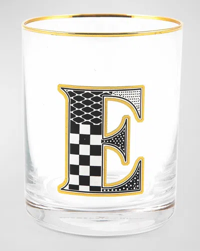 Mackenzie-childs Monogram Tumbler, 14 Oz. In White