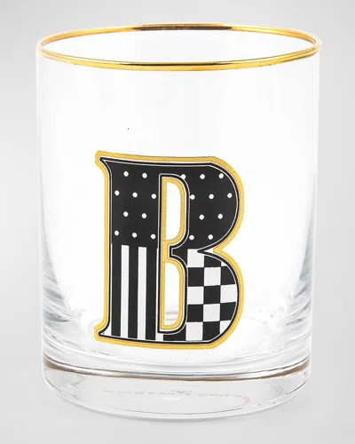 Mackenzie-childs Monogram Tumbler, 14 Oz. In B