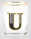 Mackenzie-childs Monogram Tumbler, 14 Oz. In White