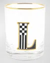 Mackenzie-childs Monogram Tumbler, 14 Oz. In White