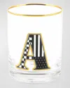 Mackenzie-childs Monogram Tumbler, 14 Oz. In White