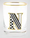 Mackenzie-childs Monogram Tumbler, 14 Oz. In N