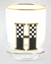 Mackenzie-childs Monogram Tumbler, 14 Oz. In White