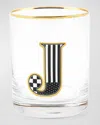 Mackenzie-childs Monogram Tumbler, 14 Oz. In J