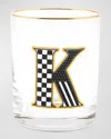 Mackenzie-childs Monogram Tumbler, 14 Oz. In White