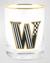 Mackenzie-childs Monogram Tumbler, 14 Oz. In White