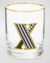 Mackenzie-childs Monogram Tumbler, 14 Oz. In X