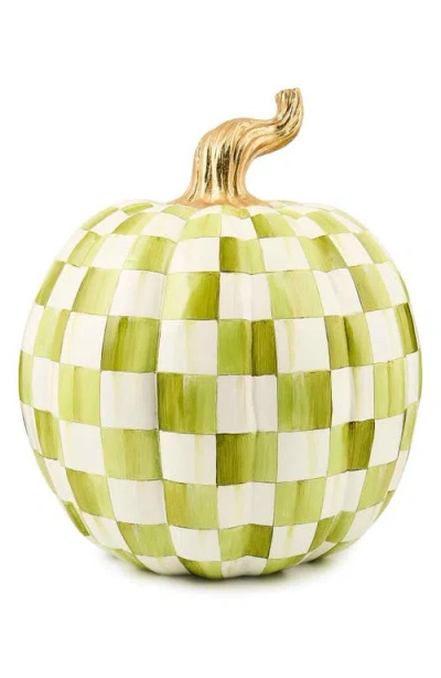 MACKENZIE-CHILDS MACKENZIE CHILDS MOSS CHECK LARGE PUMPKIN