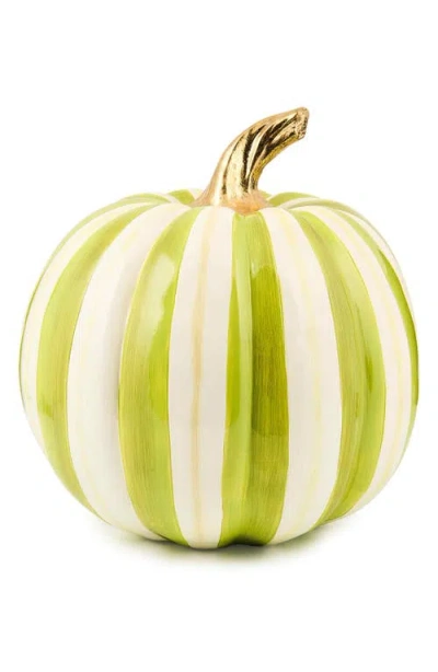 MACKENZIE-CHILDS MACKENZIE CHILDS MOSS STRIPE MEDIUM PUMPKIN