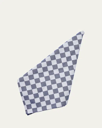 MACKENZIE-CHILDS NAVY CHECK NAPKINS, SET OF 4