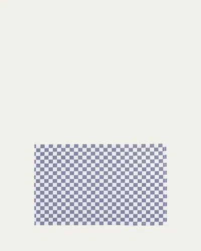 Mackenzie-childs Navy Check Placemats, Set Of 4 In Blue
