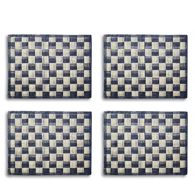 Mackenzie-childs Navy Sinamay Placemats, Set Of 4