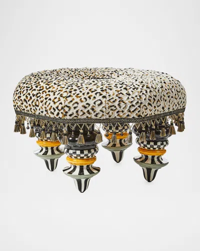Mackenzie-childs Ocelot Setting Seat In Multi/ocelot