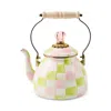 Mackenzie-childs Palm Beach Check 2 Quart Tea Kettle In Multi