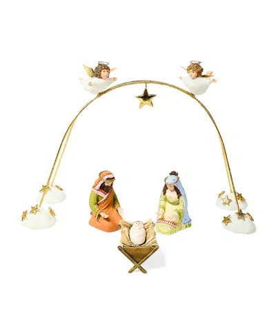 Mackenzie-childs Patience Brewster 5-piece Nativity Set In Gold