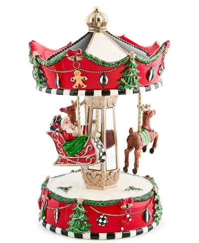 Mackenzie-childs Patience Brewster Dash Away Christmas Carousel In Multi
