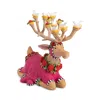 Mackenzie-childs Patience Brewster Dash Away Sitting Donna Reindeer Figure In Pink