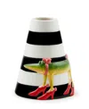 Mackenzie-childs Patience Brewster Gloria Alligator Bud Vase In Multi
