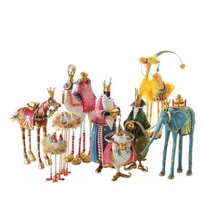 Mackenzie-childs Patience Brewster Nativity Myrtle The Elephant Figure