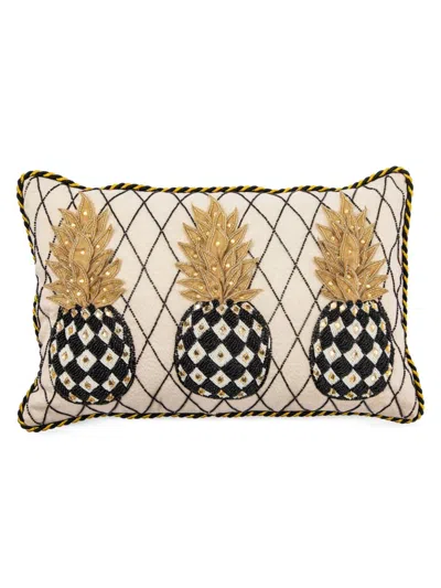 Mackenzie-childs Pineapple Lumbar Pillow In Neutral