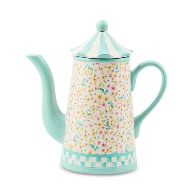 Mackenzie-childs Posie Patch Ceramic Tea Pot In Multi