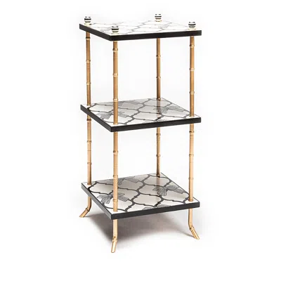 Mackenzie-childs Pretty As A Bow 3-tier Table In Multi