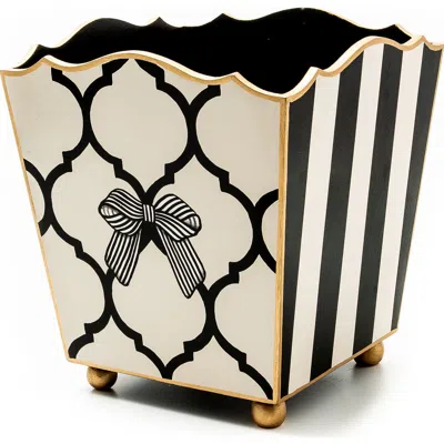 Mackenzie-childs Mackenzie Childs Pretty As A Bow Waste Bin In Multi