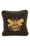 Mackenzie-childs Mackenzie Childs Queen Bee Embellished Accent Pillow