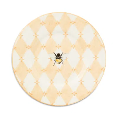 Mackenzie-childs Queen Bee Salad Plate In Yellow